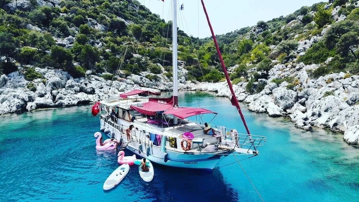 Explore Kaş on a 16m Rental Boat